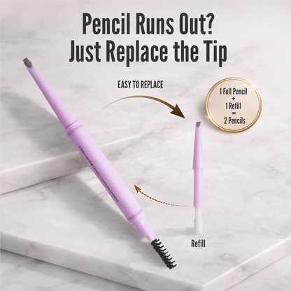 Feather Edge Brow Pencil 3-in-1 Kit (Pencil + Refill + Sanding Sponge)