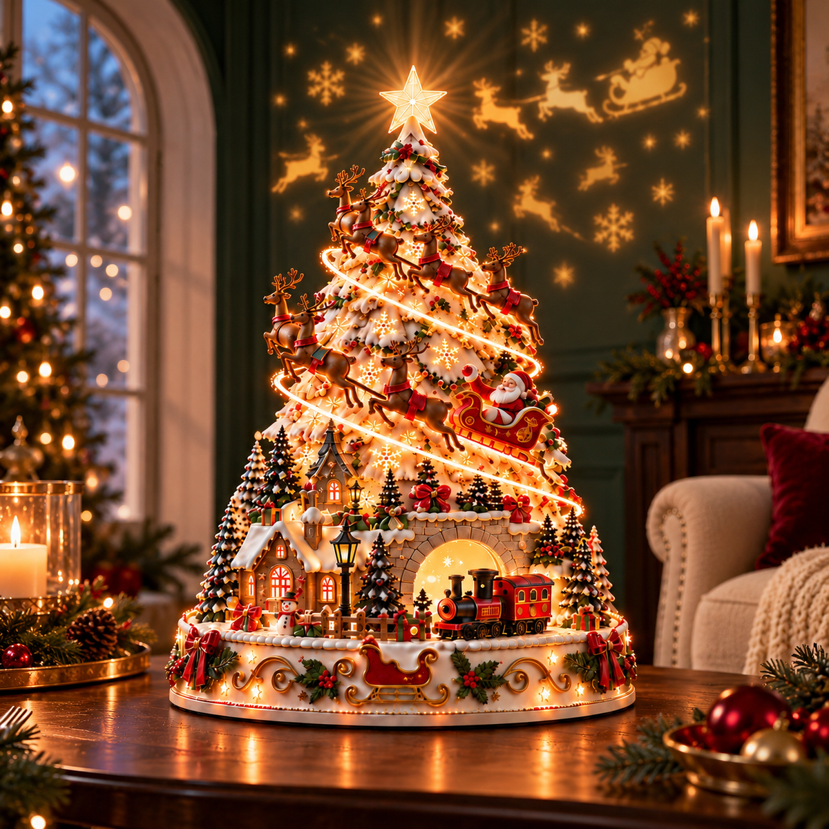 🏆 60,000+ Sold - 🎄Christmas Village Lightscape Tree