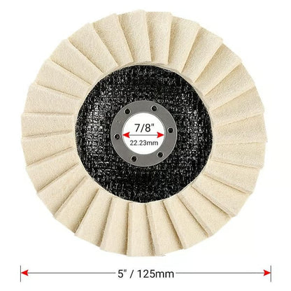 5Inch Wool Polishing Wheels Set for Angle Grinders