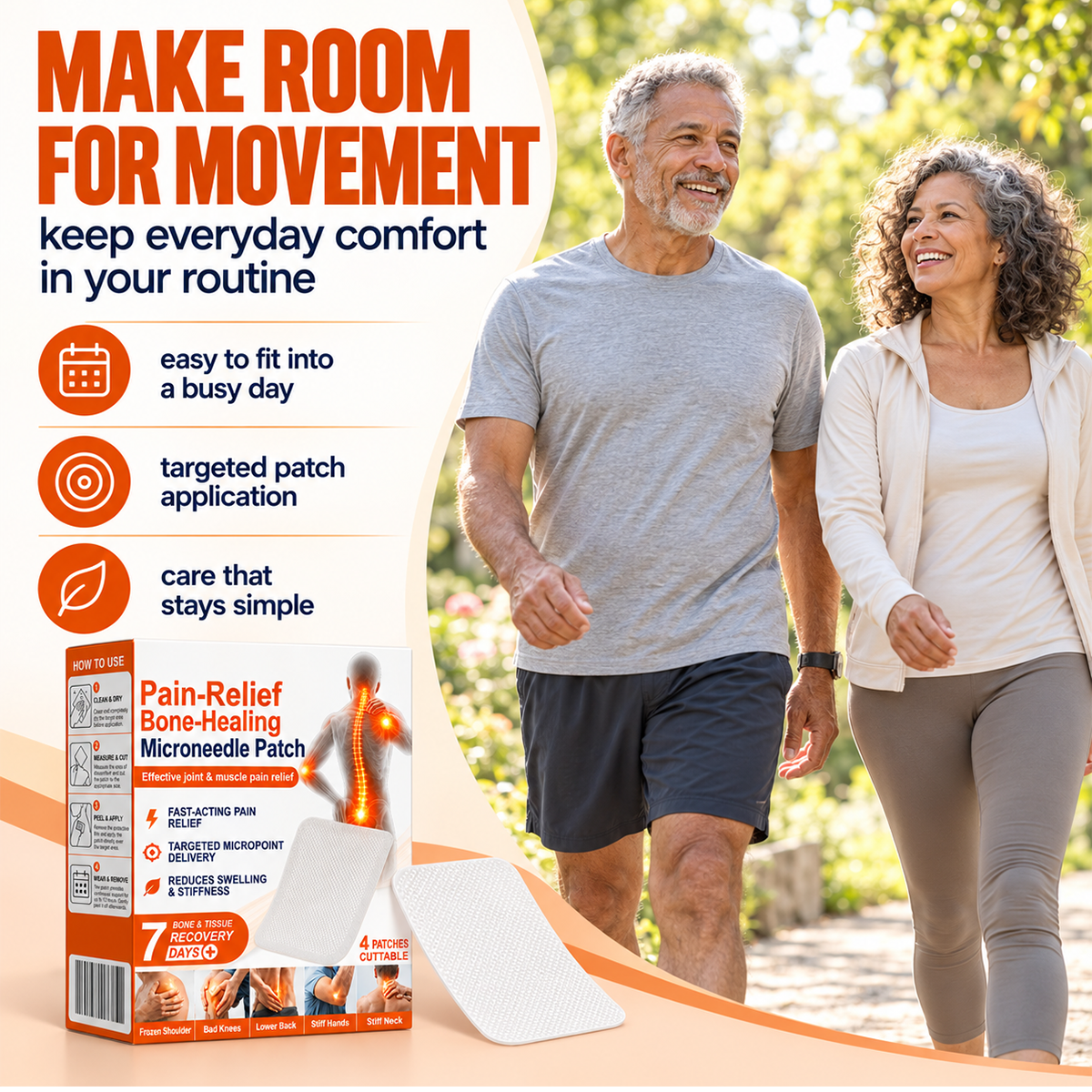 Advanced Microneedle Patches — Targeted Comfort for Everyday Movement