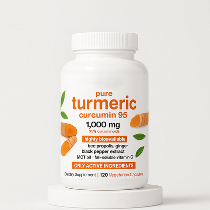 Turmeric Curcumin with Black Pepper & MCT Oil – 120 Capsules