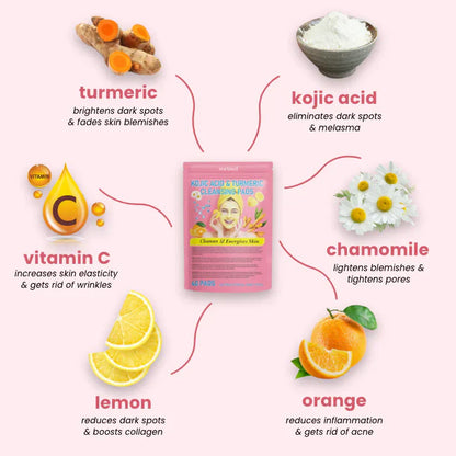 Turmeric Kojic Acid Cleansing Pads