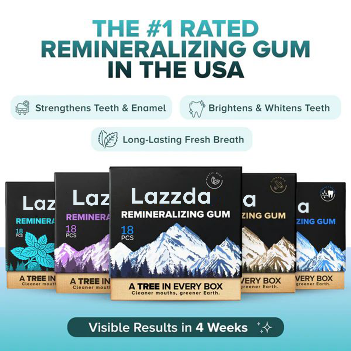 Mint Remineralizing Gum Snack Bubblegum