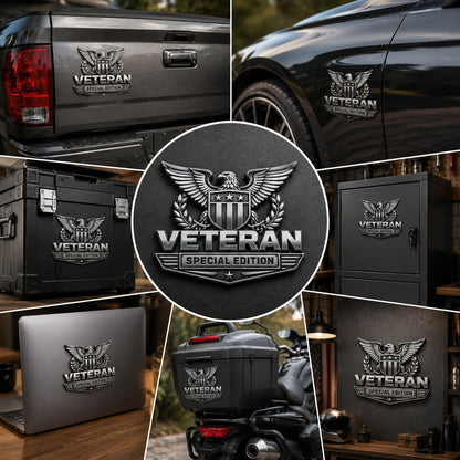 Veteran Special Edition Premium Metal Car Emblem