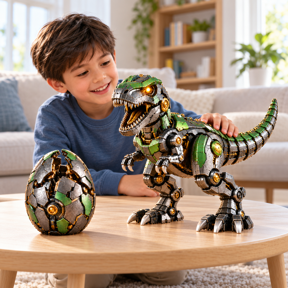 Mechanical T-Rex Egg – From Mysterious Egg to Mighty Robotic Dinosaur! 🥚⚙️✨