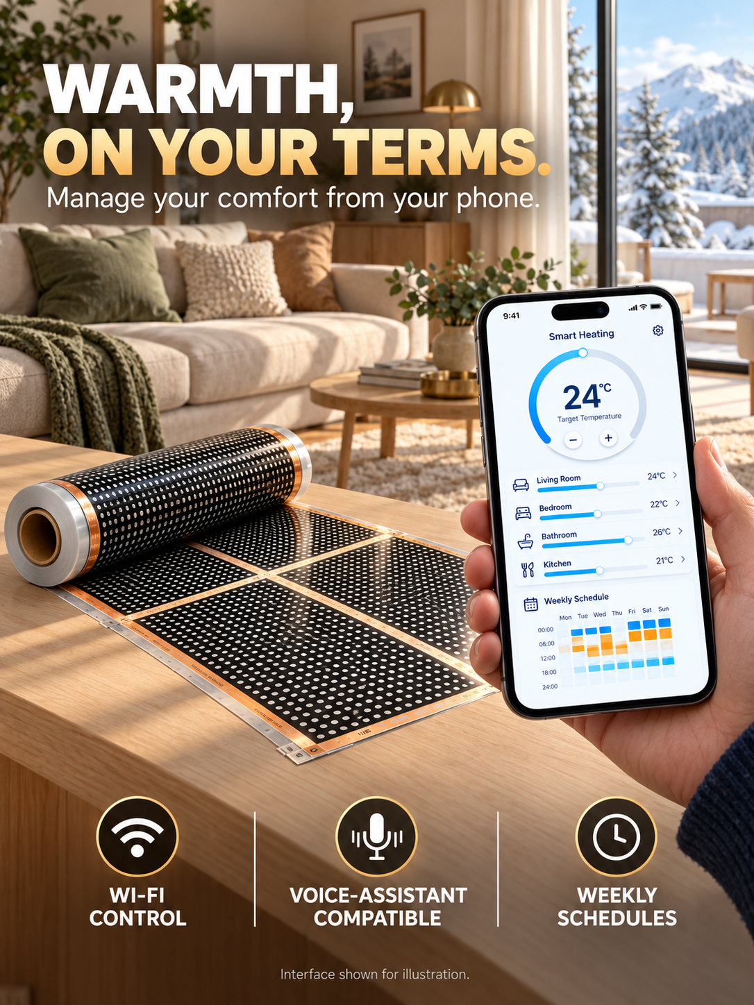 German High-Tech Graphene Wall Heater 2026
