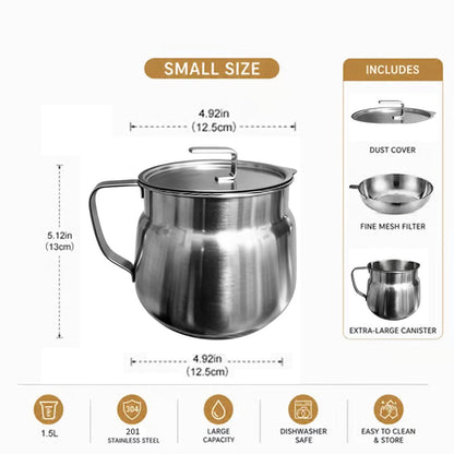 4-in-1 Oil Filter Fryer Pot