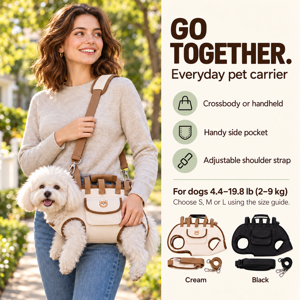 🐱🐕Portable Breathable Pet Carrier Sling & Backpack