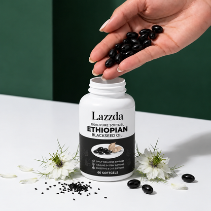 Lazzda Ethiopian Black Seed Oil Softgels - 60 Count