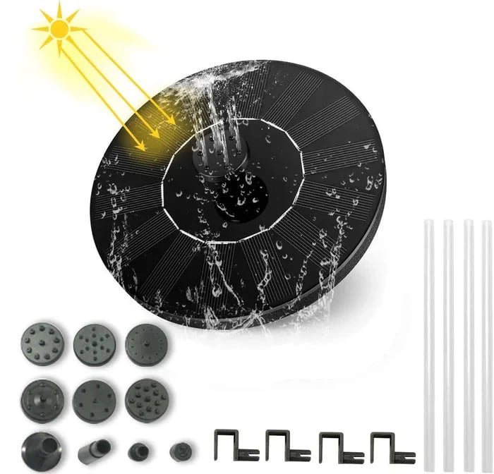 ⏳Time-Limited Special⏰Compact Solar Bird Fountain Pump – Keep Your Garden Alive! 🐦️