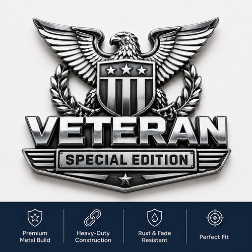 Veteran Special Edition Premium Metal Car Emblem