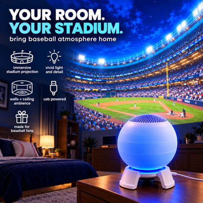 ⚾🏆 Baseball Stadium 5D Projection Light – Transform Any Room Into Game Day