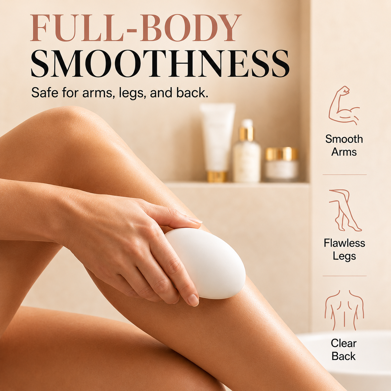 ✨ Crystal Hair Eraser – Reusable Hair Removal & Exfoliation