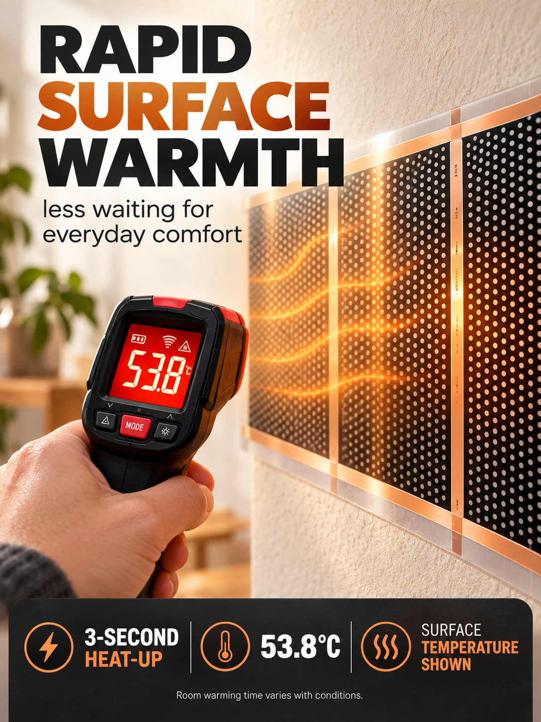 German High-Tech Graphene Wall Heater