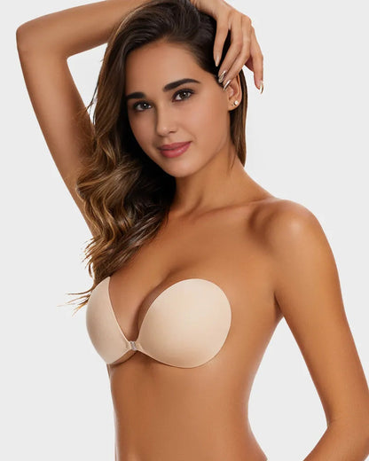 Front Closure Adhesive Invisible Push-Up Bra