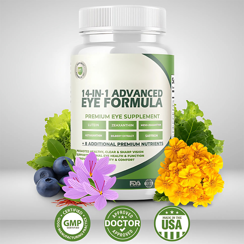 Lazzda Formule Avancée pour les Yeux 14 en 1