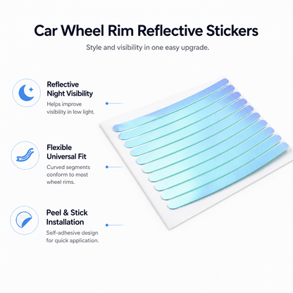 20pcs Reflective Stickersfor Bicycle, Car, Cycling, Bike, Motorcycle