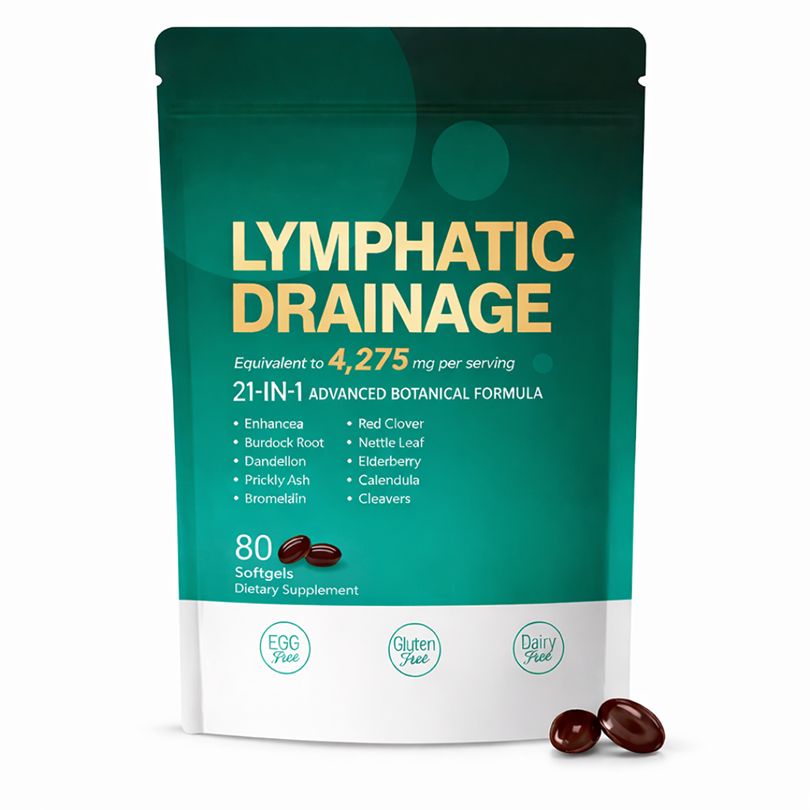 Lazzda Lymphatic Drainage — 21-in-1 Advanced Botanical Formula（Purchase today and upgrade to 240 tablets/pack）