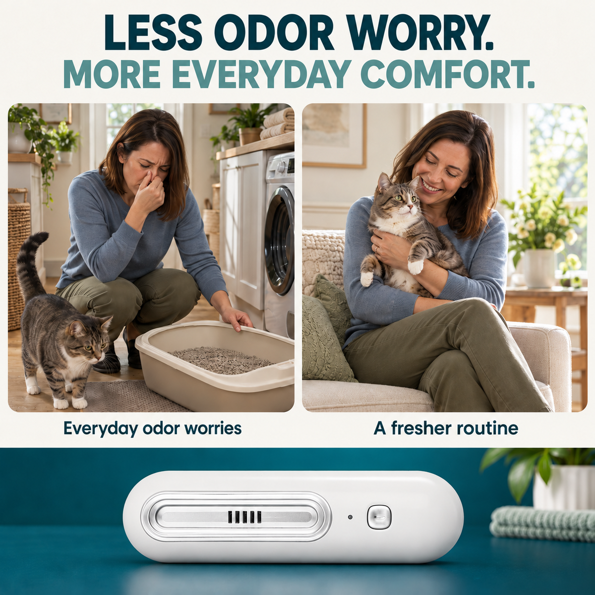 Lazzda Pet Odor Eliminator - Eliminate Pet Smells In Under 24 Hours & Stop Them From Coming Back
