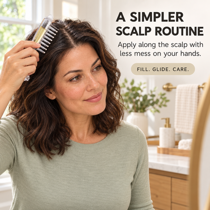 Scalp Liquid Applicator Comb, Refillable Hair Root Oil Massage Comb for Hair Care Treatment( Only Comb)