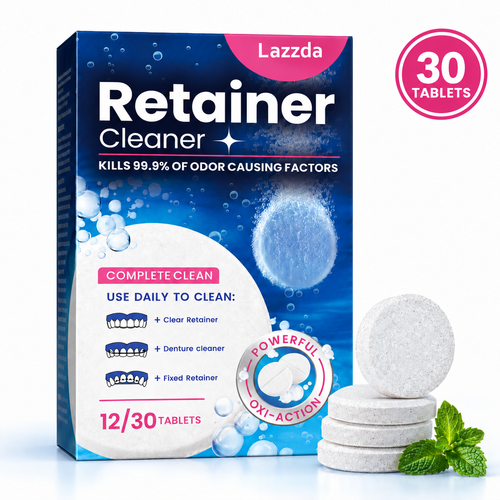 Denture, Aligner & Retainer Cleaning Tablets — Individually Wrapped(30 Pcs)