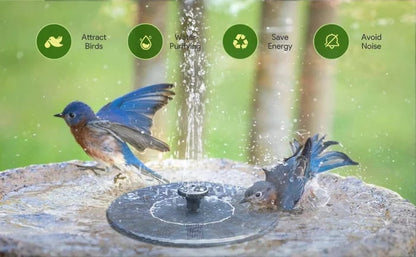 ⏳Time-Limited Special⏰Compact Solar Bird Fountain Pump – Keep Your Garden Alive! 🐦️