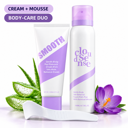 Gentle & Painless Hair Removal Cream Duo for Sensitive Skin