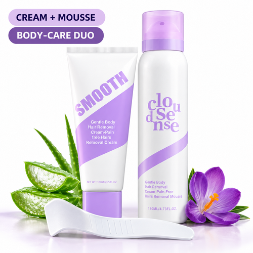 Gentle & Painless Hair Removal Cream Duo for Sensitive Skin
