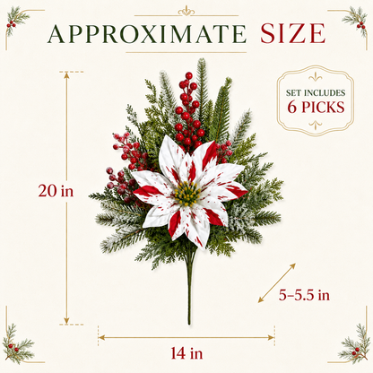 🌺🎄Christmas Poinsettia Planter Inserts