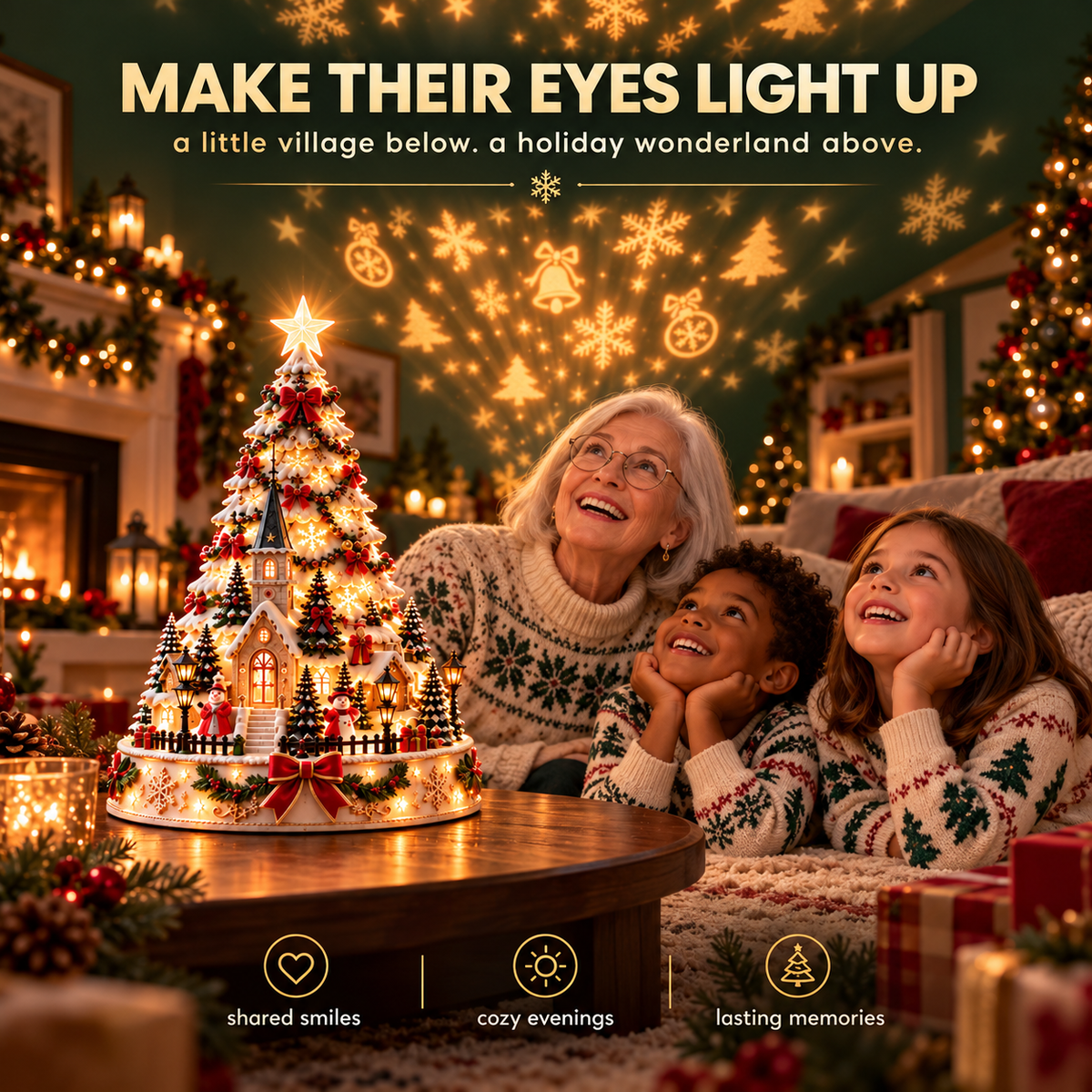 🏆 60,000+ Sold - 🎄Christmas Village Lightscape Tree