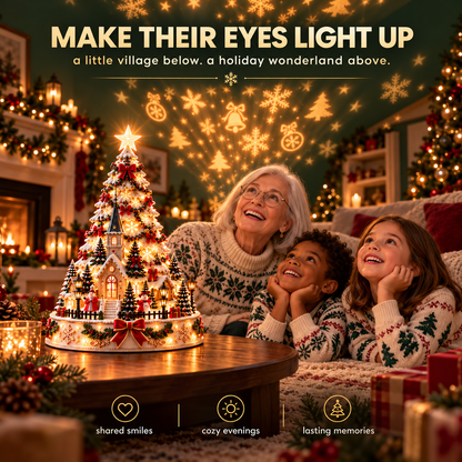 🏆 60,000+ Sold - 🎄Christmas Village Lightscape Tree