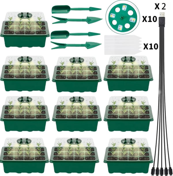 Adjustable Humidity Seed Starter Trays