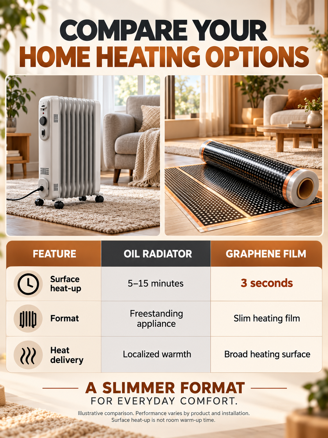 German High-Tech Graphene Wall Heater 2026