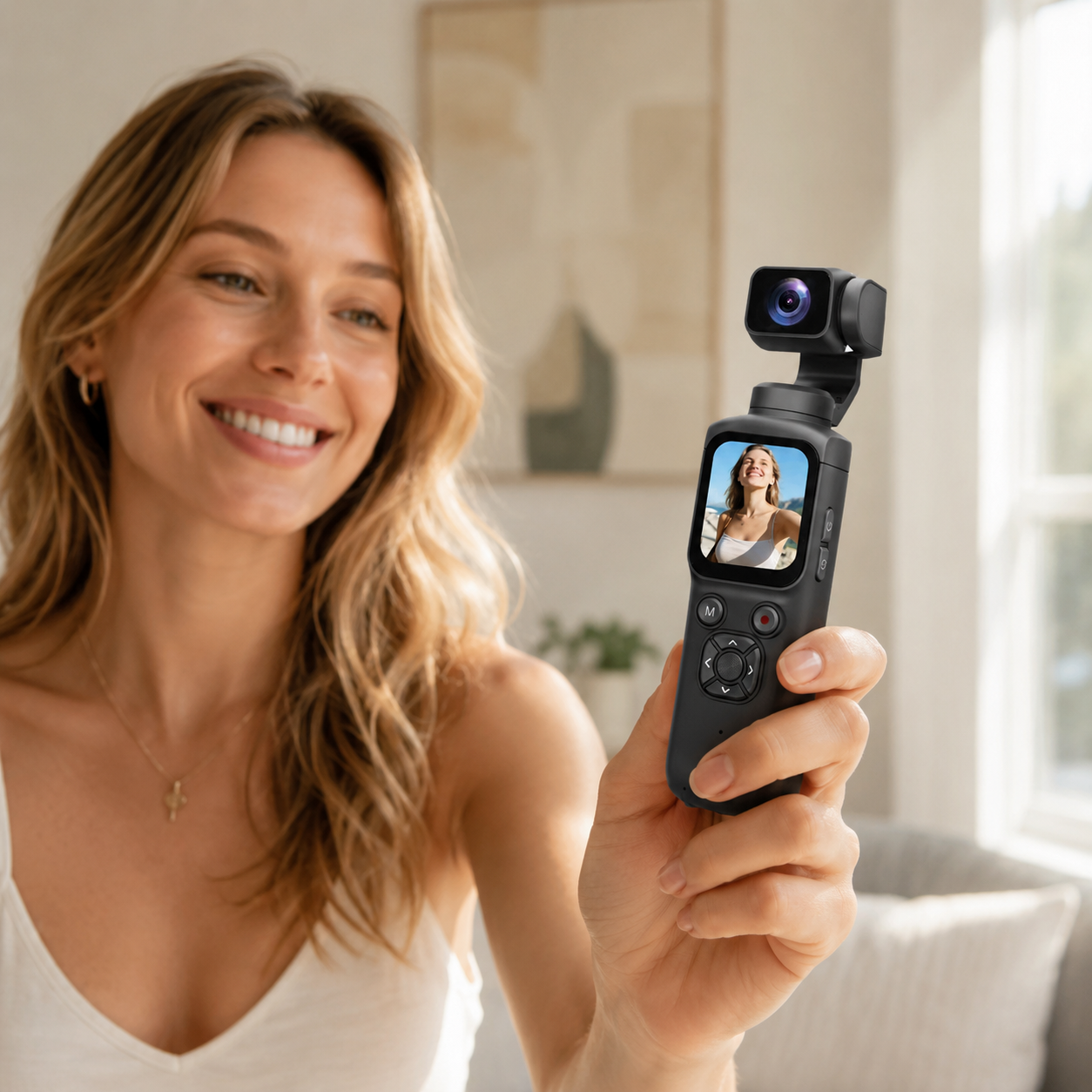 4K Vlog Camera Pocket Stabilized Video Camera