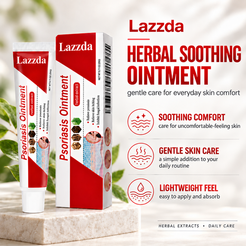 Lazzda Botanical Skin Relief Ointment for Dry, Itchy & Flaky Skin