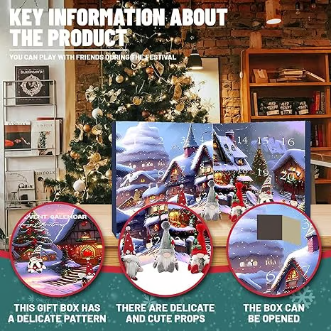 🎅Christmas Halloween Gnome Countdown Calendar 2025🎅