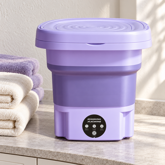 🧺 8L Portable Foldable Washing Machine with Spin Dryer – Compact Washer for Underwear & Socks