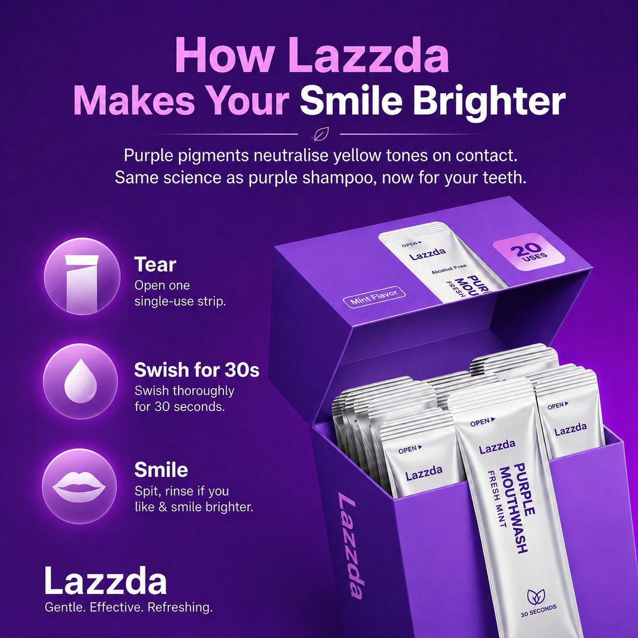 Lazzda Purple Mouthwash