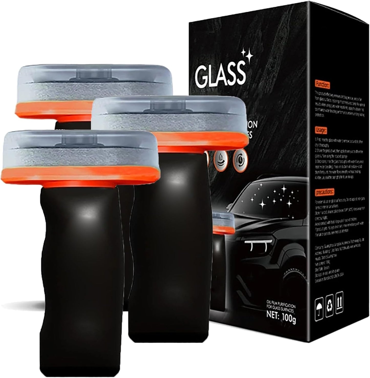 Glass Guard, Glass Cleaner, Automotive Oil Film Cleaning Brush