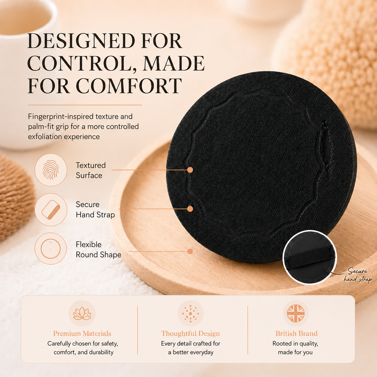 Exfoliating Scrub Bath Pads – Deep Exfoliation, Dead Skin Eraser, Reusable
