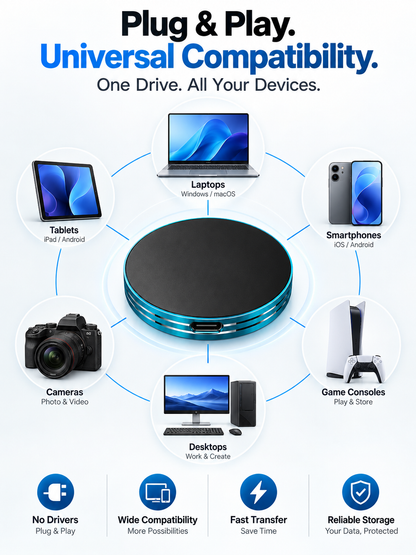C Magnetic Anti-Lost Portable SSD External Solid State Drive