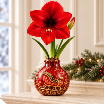 🔥 No Soil! No Water! Just Blooms! 🎄🌺 Watch These Holiday Waxed Amaryllis Bulbs Come to Life!
