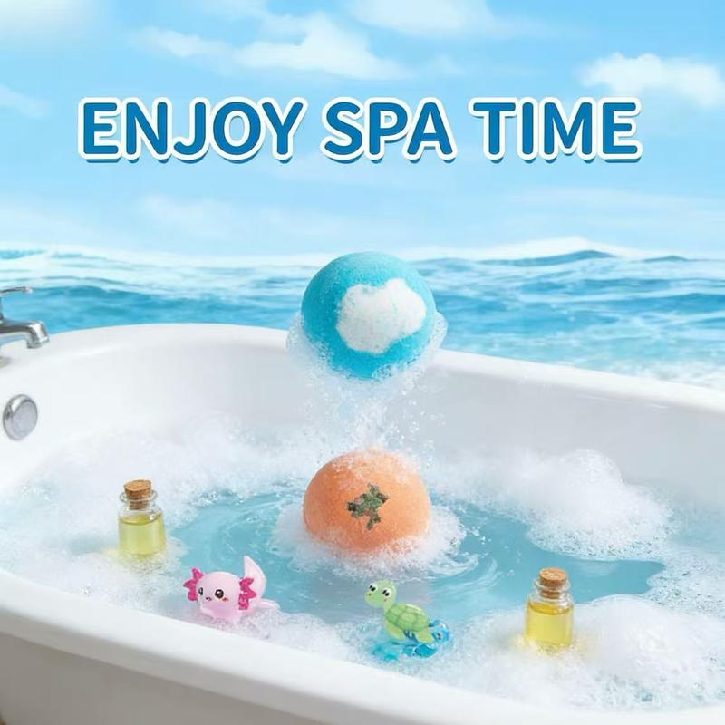 🔥🛁 Natural Bath Bombs for Kids with Mega Bubbles & Surprise Inside 🥚✨12 pcs[1 Box]