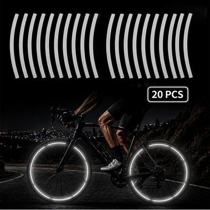 20pcs Reflective Stickersfor Bicycle, Car, Cycling, Bike, Motorcycle