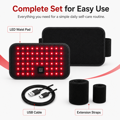 60LED Dual-Wavelength Red Light Waist Wrap Belt