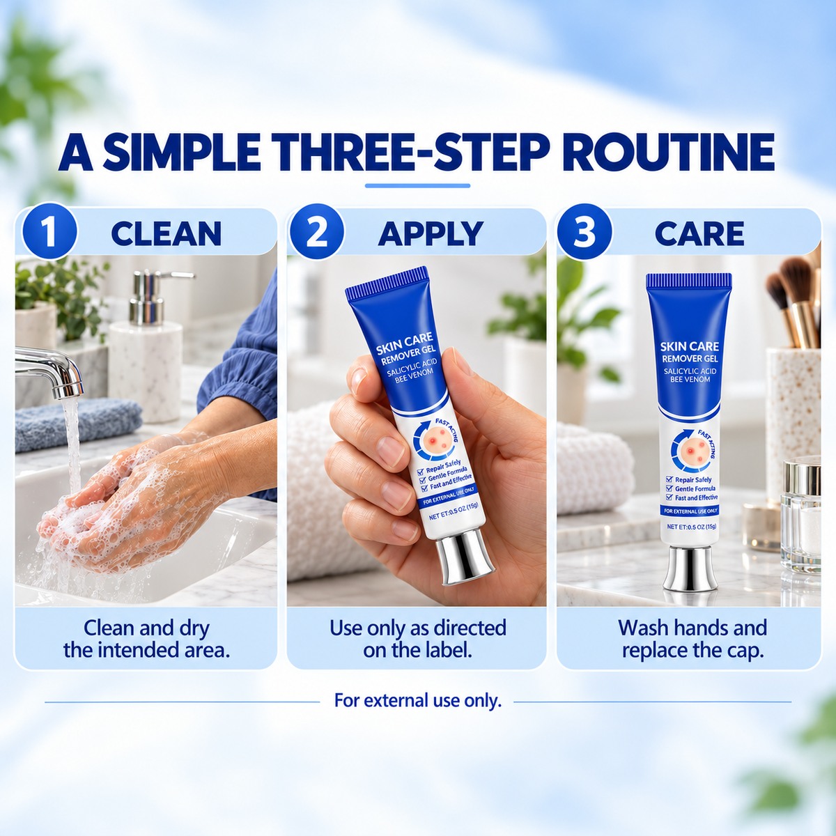 15g Hydrating Gel Herbal Face and Body Moisturizer for a simple skin care routine