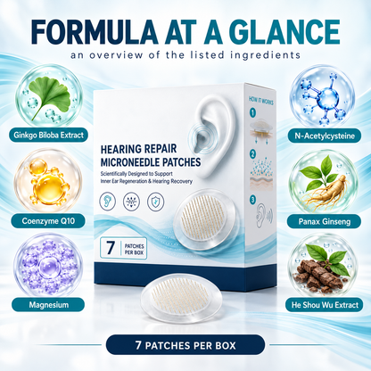 HEARING SUPPORT MICRONEEDLE PATCHES