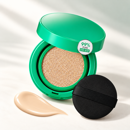 Toning Ampoule Cushion - 2-in-1 Korean Skincare & Makeup with EGF, Niacinamide & Hyaluron - 10 Shades