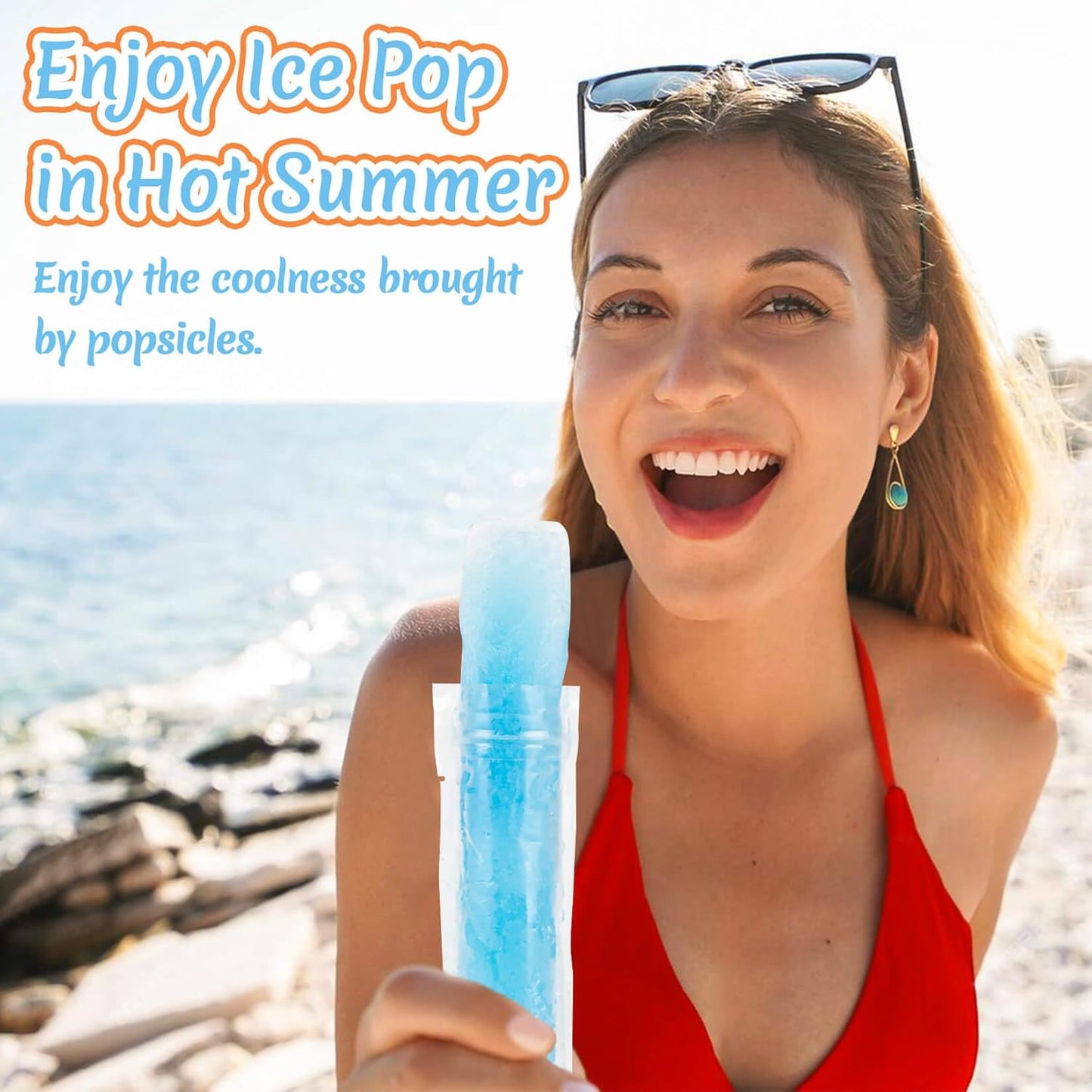 DIY Disposable Ice Pop Bags Mold Bags Homemade ice lolly Bags with Silicone Funnel