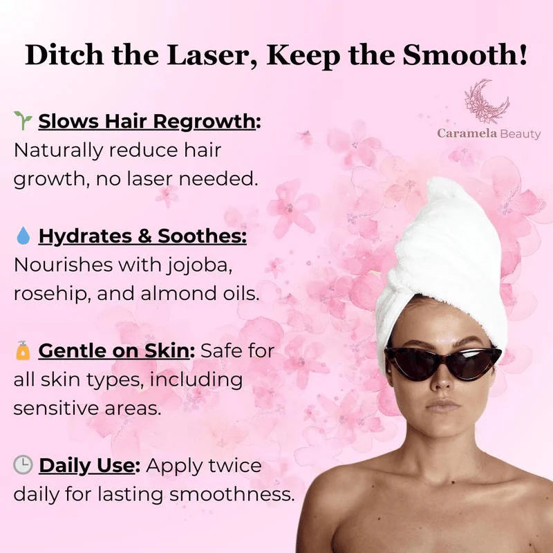 ✨ Caramela Beauty Cyperus Rotundus Öl zur natürlichen, dauerhaften Haarreduktion